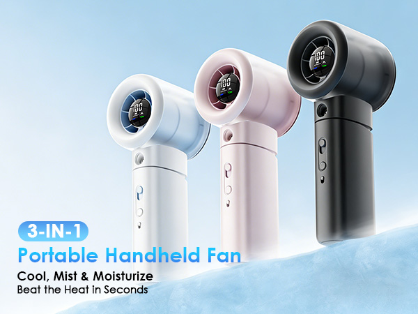 our innovative 3-in-1 fan combines powerful airflow with refreshing nano mist to create cold wind