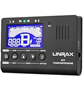 Linrax MT1 Metronome Tuner, 3 in 1 Digital Metronome Tuner Tone Generator for Guitar Bass Ukulele...