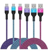 USB to USB C Cable 6FT/3Pack for Samsung Galaxy A15 5G A14 A54 A55 A35 A25 S24 Ultra S23 FE S22 S...