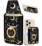 Shorogyt Compatible with Magsafe Wallet Magnetic Card Holder - Cute Phone Wallets with Ring Stand...