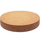 KITLAB Cork Plant Coasters, Double Layers 8 Inch Cork Planter Coaster, Absorbent Cork Plant Mats,...