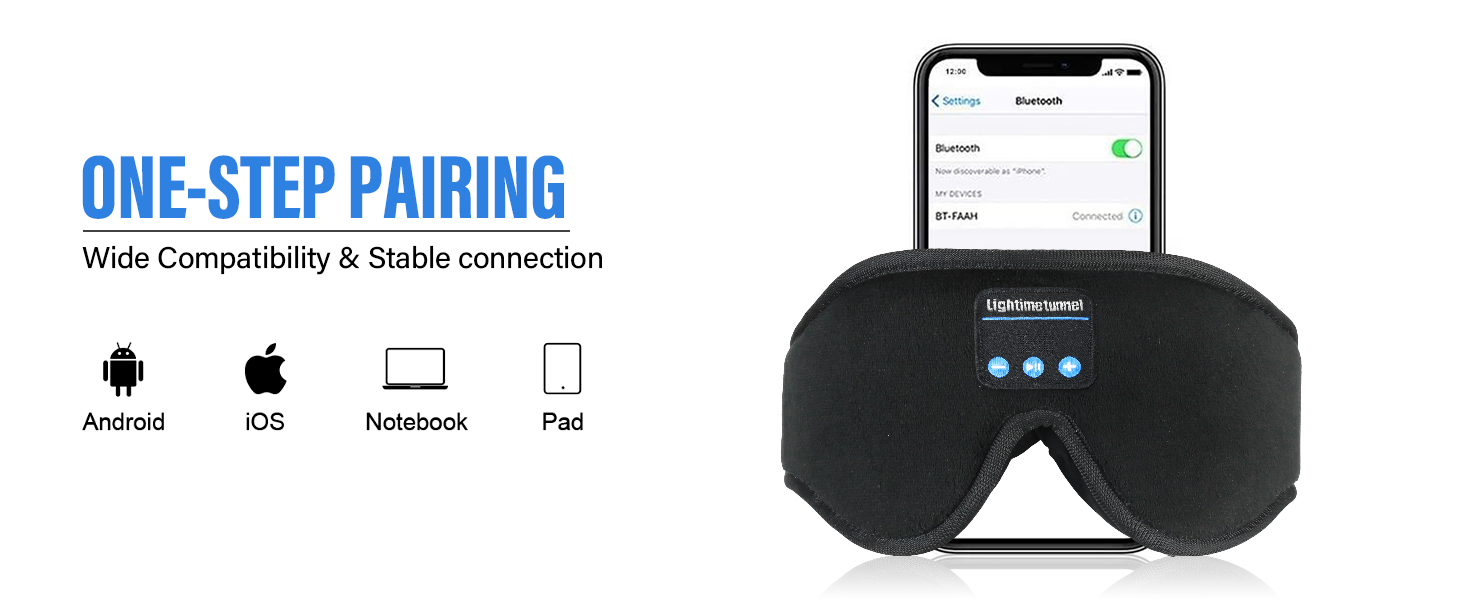 Sleep Headphones Sleep Bluetooth Eye Mask Wireless Sleep Mask Sleep Aid Gift