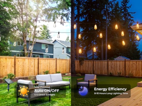 solar string lights outdoor waterproof