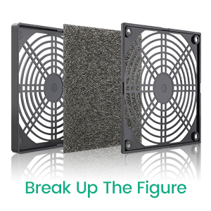 120mm fan filter plastic grill mesh case fan grill pc fan mesh fan cover filter fan filter magnetic 