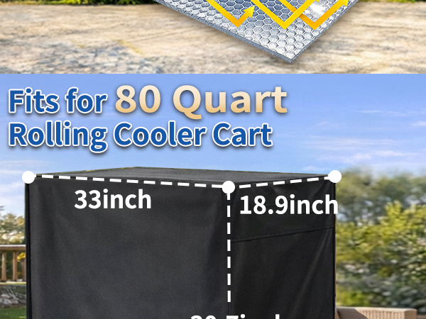 Patio Cooler Cart Cover