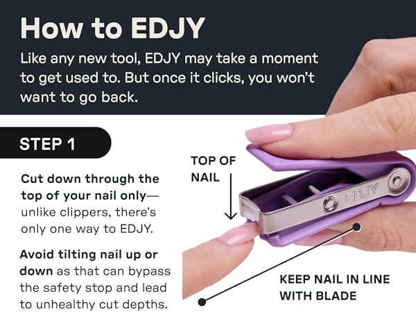 How to use your EDJY Fingernail Cutter, it's not a nail clipper