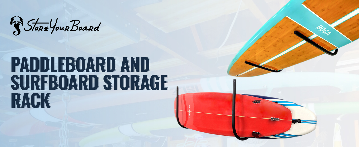 Paddleboard and Surfboard Storage Rack
