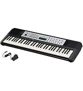 Yamaha YPT270 61-Key Portable Keyboard With Power Adapter (-Exclusive),Black