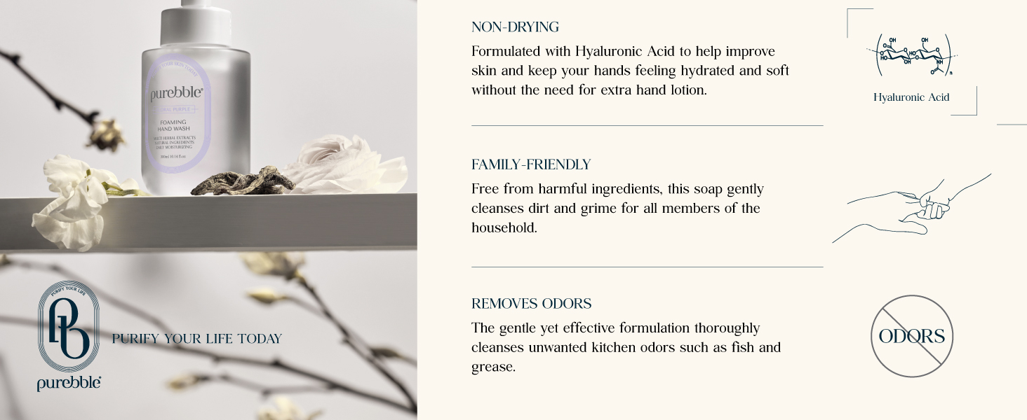 non drying, family friendly, and removes fishy odors