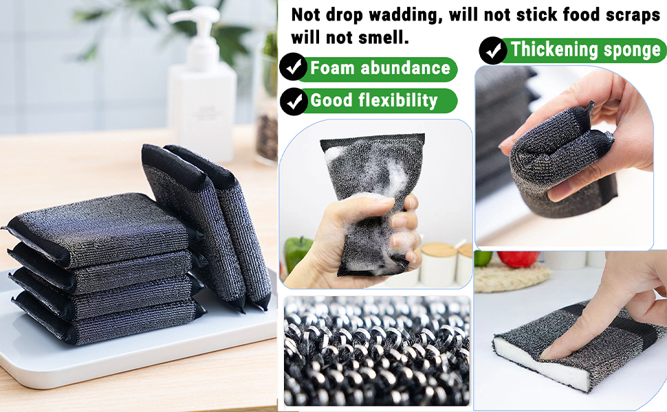 Kitchen Scrubbers Dish Sponges
