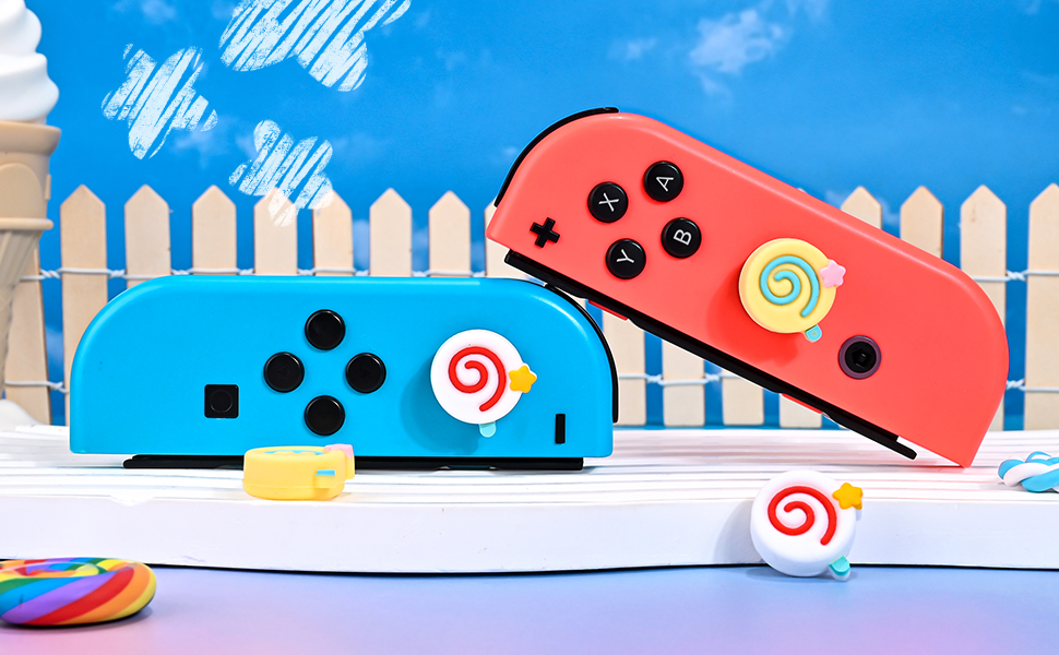 Switch thumb grip cap