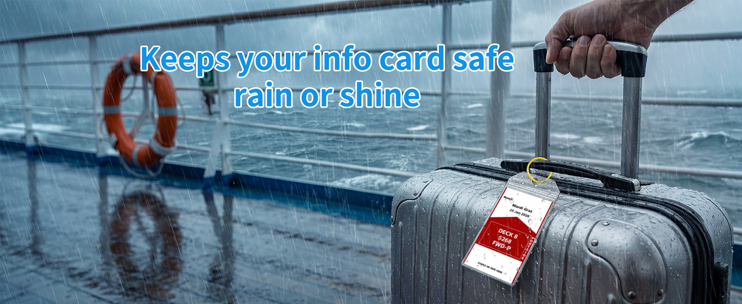 CASMONAL Large Size Cruise Luggage Tag Holders