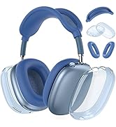 Silicone Case Cover for AirPods Max Headphones, Clear Soft TPU Ear Cups Cover/Ear Pad Case Cover/...