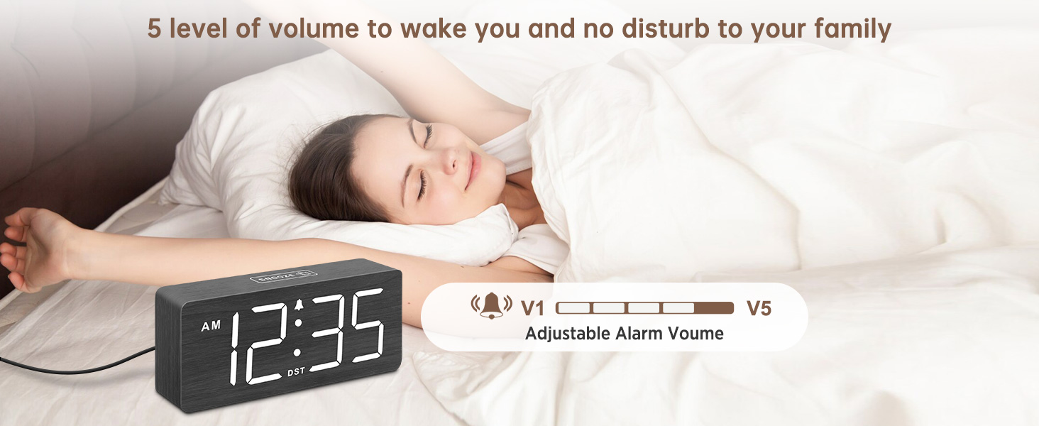 Plug In Clock with USB Port