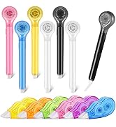 12 in 1 White Out Correction Tape Set, 6 Pcs Correction Tape Pen and 6 Pcs Mini White Out Tape Cu...