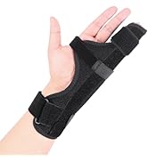 Cozyhealth Boxer Finger Splint Brace, Supports Pinky, Ring, Knuckles - Right or Left Adjustable M...