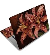 SUPERDANT Retro Artistic Floral Laptop Decal Skin Sticker Cover 3PCS 38x27cm Removable Laptop Ski...