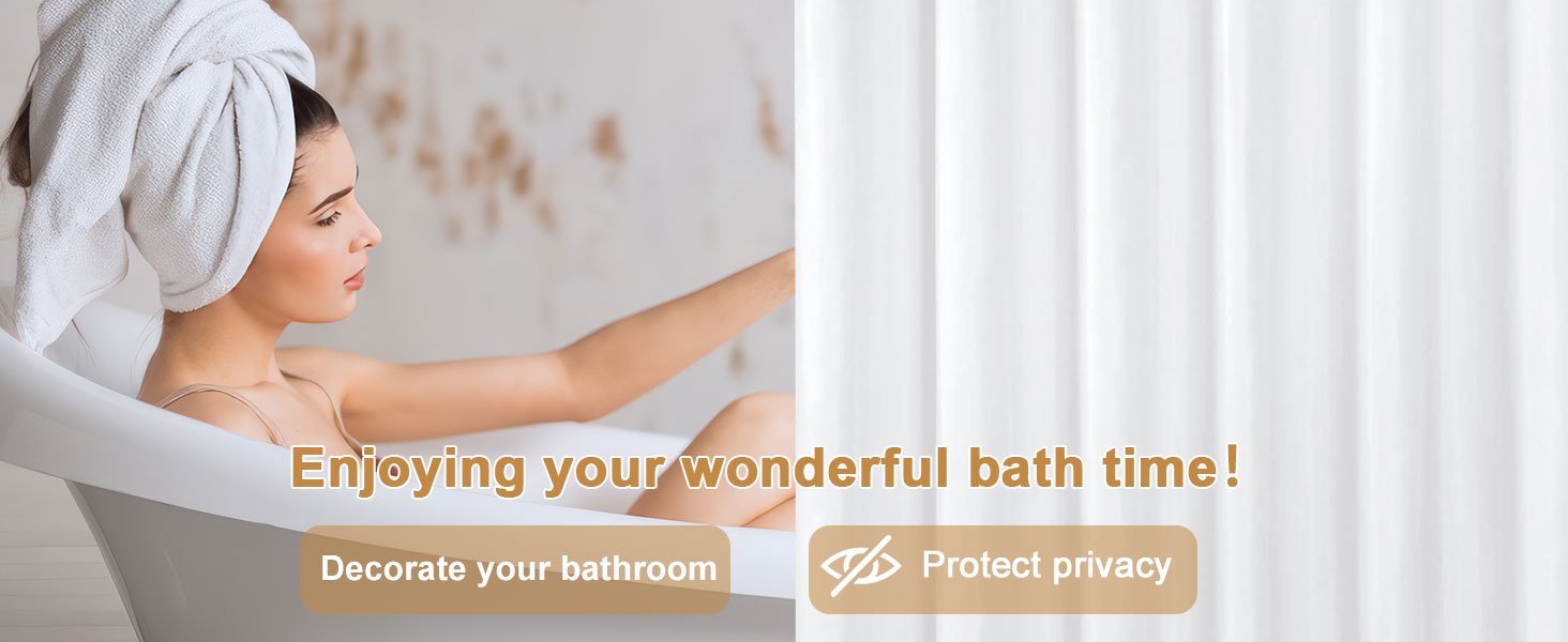 fabric bathroom curtain