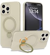 IAIYOXI Upgraded 360° Spin for iPhone 16 Pro Max Silicone case with Invisible Stand, Soft Anti-Sc...