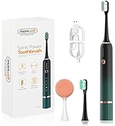 mornwell Sonic Electric Toothbrush Whitening Electric Toothbrush with 5 Cleaning Modes and Smart ...