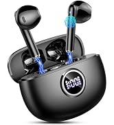 Wireless Earbuds, Bluetooth Headphones 5.3 Stereo Bass Ear buds with ENC Noise Cancelling Mics, 4...