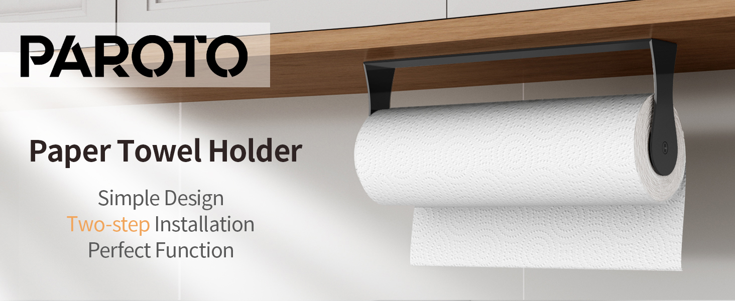 Paroto Paper Towel Holder Under Cabinet