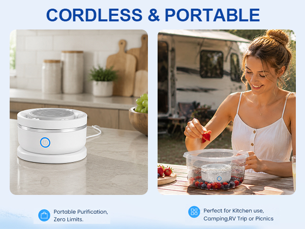 cordless fruit and vegetable cleaner machine