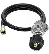 GrillAce 2-Feet Universal propane Gas Grill Regulator and Hose, Replacement for Weber, Charbroil,...