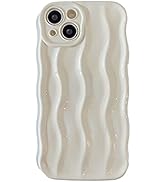 wahhle Water Ripple Pattern Curly Wave Frame Soft Cute Phone Case Cover for Men Women Girls(iPhon...