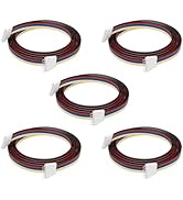 FCOB 5pcs/Pack 22AWG 6 Pin JST Male Female Plug LED Connector, 1.64ft(0.5m) Extension Cable for 5...