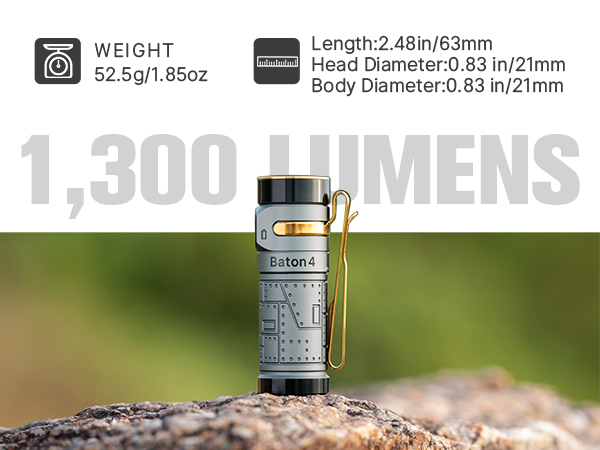 baton4 edc flashlight