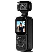 JYSECURE Pocket Camera 4K Output, WiFi Body Cameras with Audio and Video Recording, Dual Light&amp;7 ...