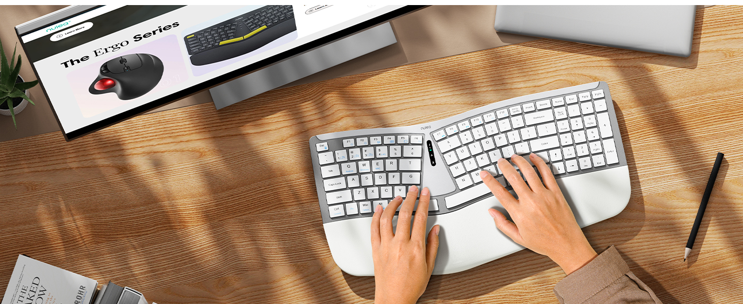 Nulea RT07B Wireless Ergonomic Keyboard