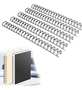 Double Loop Binding Wires for Students and Coworkers, 50 Pack Twin Loop Wire Binder Combs Spines ...