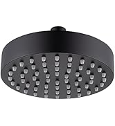 RANDOM Black Shower Head 6 Inch Round Rain Shower Head With 360 Adjustable Swivel Ball Joint With...