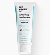 The Humble Co Fluoride-Free Teeth Whitening Toothpaste, Peppermint - Natural Whitening Toothpaste...