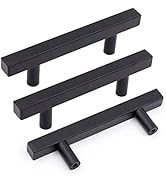 10 Pack Black Cabinet Handles Matte Black Dresser Pulls 3’’ Drawer Handle Pull - LSJ22BK76 Black ...