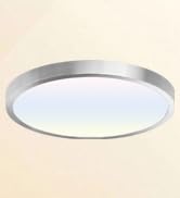 hykolity 12 Inch Selectable CCT LED Round Flat Panel Light, 24W 3000K/4000K/5000K, Edge-Lit Flush...