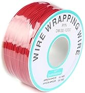 JESSINIE Red Electronic Wire DM-30-1000 Wire Wrapping Wire 30 AWG Single Core Wire Circuit Board ...