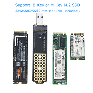 M.2 NVMe NGFF SATA SSD TO USB