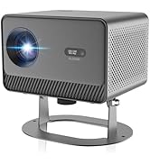 Mini Projector Support 4K with WiFi and Bluetooth, Built-in APPS &amp; Electric Focus, 300 ANSI &amp; Aut...