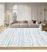 Artnice 8x10 Large Area Rugs for Living Room, Boho Washable Rug Non Slip, Modern Geometric Neutra...