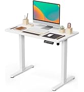 JOY worker Small Electric Standing Desk, 35" x 20" Whole Piece Height Adjustable Desk with Memory...