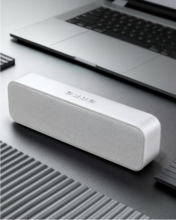 white computer speakers