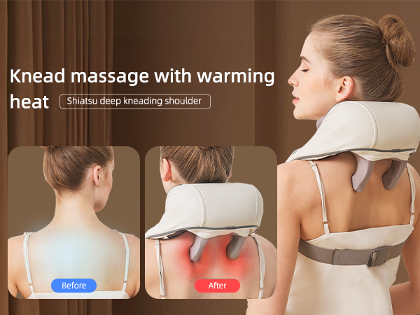 knead massage with heat