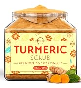 O Naturals Turmeric Body Scrub – Exfoliating Body Scrub for Smooth and Hydrated Skin with Natural...