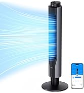 GoveeLife Smart Tower Fan 2023 Upgraded, 42 Inch WiFi Fan with Aromatherapy and Temp Sensor, Osci...