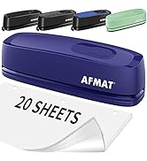Electric 3 Hole Punch, AFMAT 3 Hole Punch Heavy Duty, 20-Sheet Punch Capacity, AC or Battery Oper...
