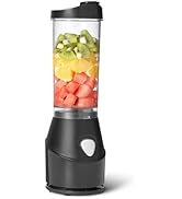 Basics Portable Blender for Smoothies and Shakes with 250W Power,15 Oz BPA Free Travel Cup...