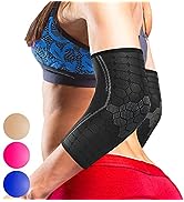 Sparthos Elbow Compression Sleeves (Pair) – Tennis and Golfer's Elbow Support – Elbow Brace for M...
